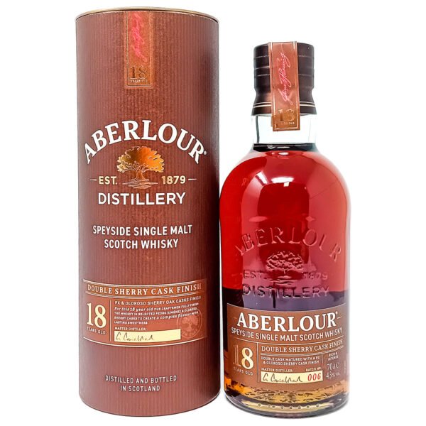 Aberlour 18 Year Old Double Sherry Cask Finish Batch #6 Single Malt Scotch Whisky, 70cl, 43% ABV Aberlour 18 Year Old Double Sherry Cask Finish Batch #6 Single Malt Scotch Whisky, 70cl, 43% ABV