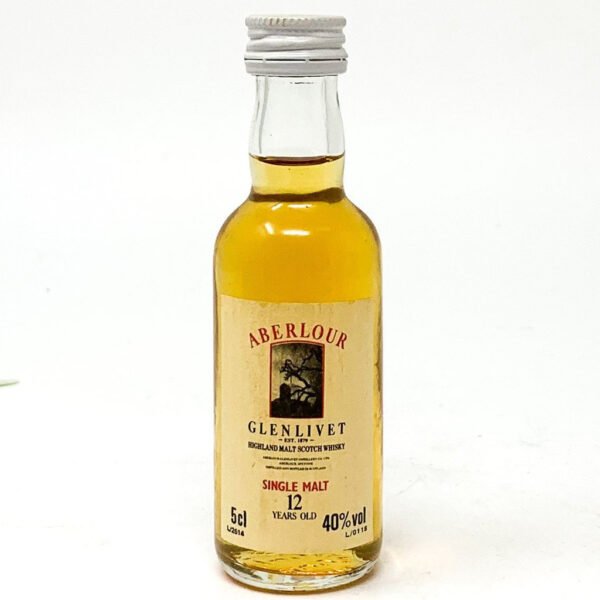 Aberlour Glenlivet 12 Year Old Scotch Whisky, Miniature, 5cl, 40% ABV Aberlour Glenlivet 12 Year Old Scotch Whisky, Miniature, 5cl, 40% ABV