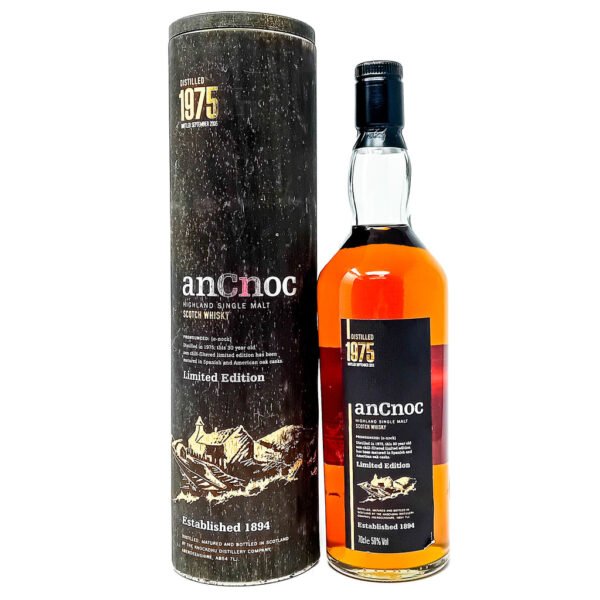 anCnoc 1975 30 Year Old Single Malt Scotch Whisky 70cl, 50% ABV anCnoc 1975 30 Year Old Single Malt Scotch Whisky 70cl, 50% ABV
