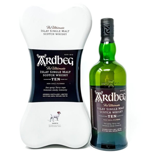 Ardbeg 10 Year Old Shortie Gift Tin Single Malt Whisky 70cl, 46% ABV Ardbeg 10 Year Old Shortie Gift Tin Single Malt Whisky 70cl, 46% ABV