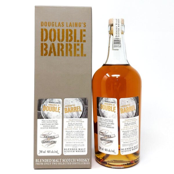 Ardbeg & Craigellachie Double Barrel Blended Malt Scotch Whisky, 70cl, 46% ABV Ardbeg & Craigellachie Double Barrel Blended Malt Scotch Whisky, 70cl, 46% ABV