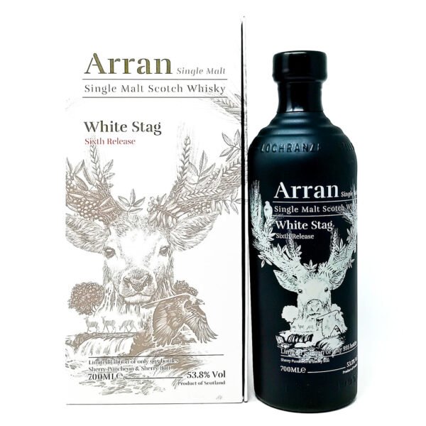 Arran White Stag Sixth Release Single Malt Scotch Whisky 70cl, 53.8% ABV Arran White Stag Sixth Release Single Malt Scotch Whisky 70cl, 53.8% ABV