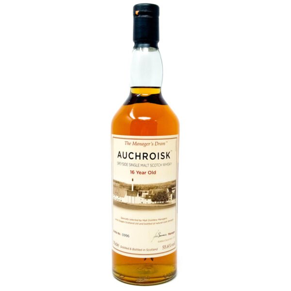 Auchroisk 16 Year Old The Manager's Dram Single Malt Scotch Whisky, 70cl, 55.6% ABV Auchroisk 16 Year Old The Manager's Dram Single Malt Scotch Whisky, 70cl, 55.6% ABV