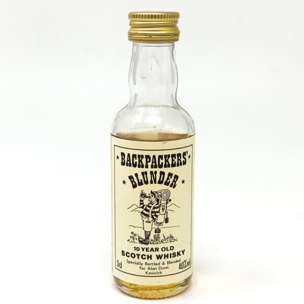 Backpackers Blunder 10 Year Old Scotch Whisky, Miniature, 5cl, 40% ABV