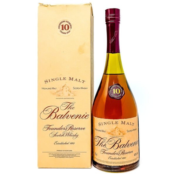 Balvenie 10 Year Old Founder's Reserve Cognac Bottle Single Malt Scotch Whisky, 75cl, 40% ABV Balvenie 10 Year Old Founder's Reserve Cognac Bottle Single Malt Scotch Whisky, 75cl, 40% ABV