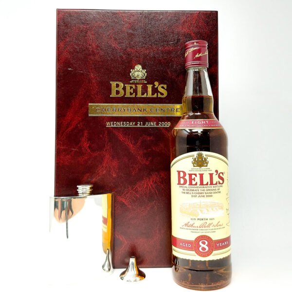 Bell's Cherrybank Centre Opening 8 Year Old & Hip Flask, 70cl, 40% ABV Bell's Cherrybank Centre Opening 8 Year Old & Hip Flask, 70cl, 40% ABV