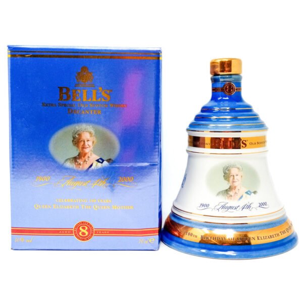 Bell's Queen Mother 100th Anniversary Decanter 8 Year Old Extra Special Scotch Whisky, 70cl, 40% ABV Bell's Queen Mother 100th Anniversary Decanter 8 Year Old Extra Special Scotch Whisky, 70cl, 40% ABV
