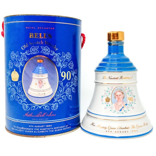 Bell's Queen Mother 90th Birthday Decanter Blended Scotch Whisky, 75cl, 43% ABV Bell's Queen Mother 90th Birthday Decanter Blended Scotch Whisky, 75cl, 43% ABV