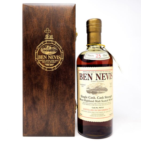 Ben Nevis 1984 25 Year Old Single Cask #98/35/1 Single Malt Scotch Whisky, 70cl, 56.0% ABV Ben Nevis 1984 25 Year Old Single Cask #98/35/1 Single Malt Scotch Whisky, 70cl, 56.0% ABV