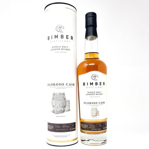 Bimber Olorosso Cask Batch No.3 Single Malt London Whisky, 70cl, 51.4% ABV Bimber Olorosso Cask Batch No.3 Single Malt London Whisky, 70cl, 51.4% ABV