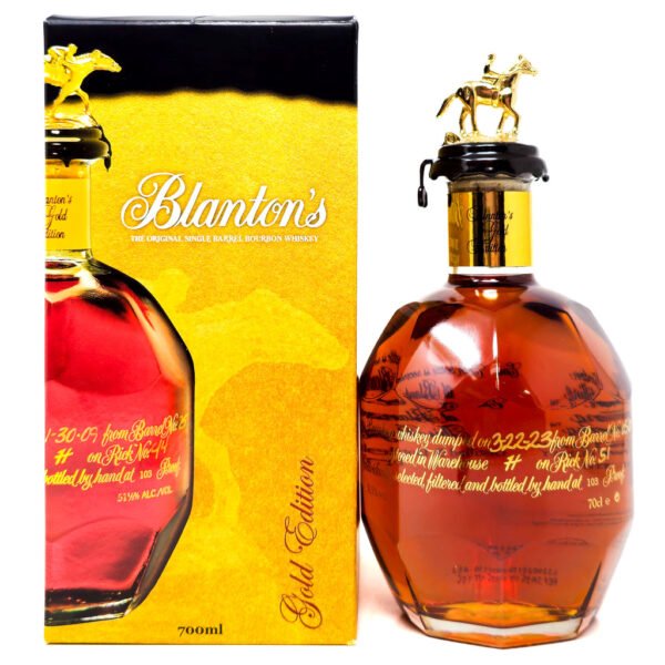 Blanton's Single Barrel Gold Edition Dumped 2023 Bourbon Whiskey, 70cl, 51.5% ABV Blanton's Single Barrel Gold Edition Dumped 2023 Bourbon Whiskey, 70cl, 51.5% ABV