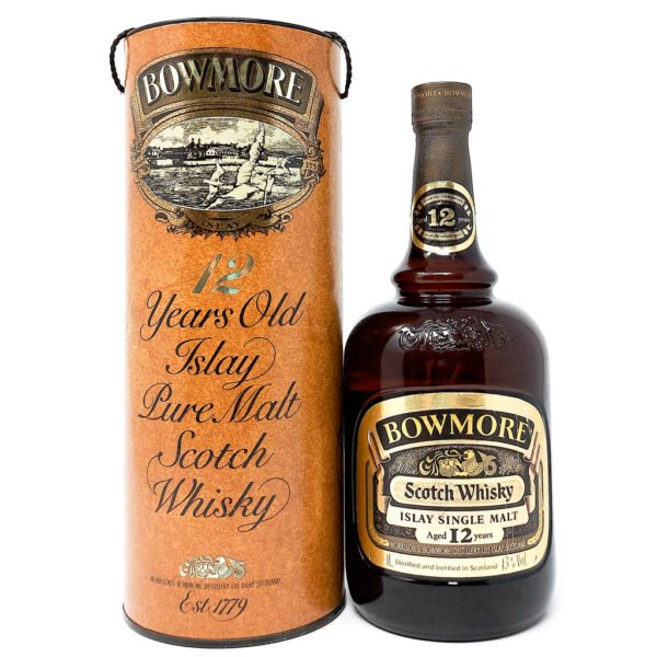 Bowmore 12 Year Old Dumpy Bottle Single Malt Scotch Whisky, 1L, 43% ABV Bowmore 12 Year Old Dumpy Bottle Single Malt Scotch Whisky, 1L, 43% ABV