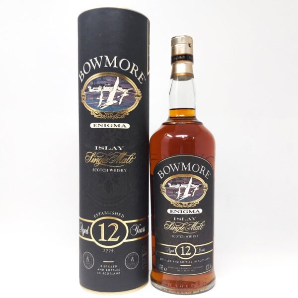 Bowmore 12 Year Old Enigma Single Malt Scotch Whisky, 1L, 40% ABV Bowmore 12 Year Old Enigma Single Malt Scotch Whisky, 1L, 40% ABV
