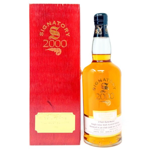 Bowmore 1968 31 Year Old Signatory Vintage Millennium Edition Single Malt Scotch Whisky, 70cl, 44% ABV Bowmore 1968 31 Year Old Signatory Vintage Millennium Edition Single Malt Scotch Whisky, 70cl, 44% ABV