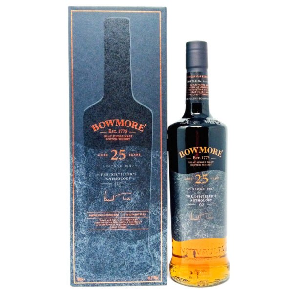 Bowmore 1997 25 Year Old The Distiller's Anthology 02 Single Malt Scotch Whisky, 70cl, 47.8% ABV Bowmore 1997 25 Year Old The Distiller's Anthology 02 Single Malt Scotch Whisky, 70cl, 47.8% ABV
