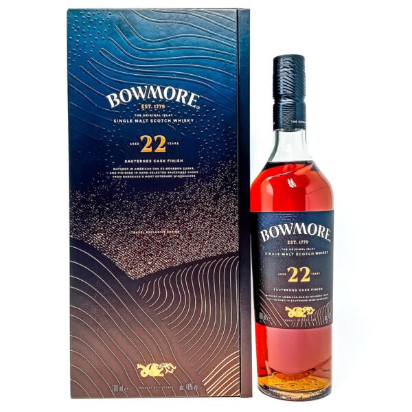 Bowmore 22 Year Old Sauternes Cask Finish Single Malt Scotch Whisky, 70cl, 48% ABV