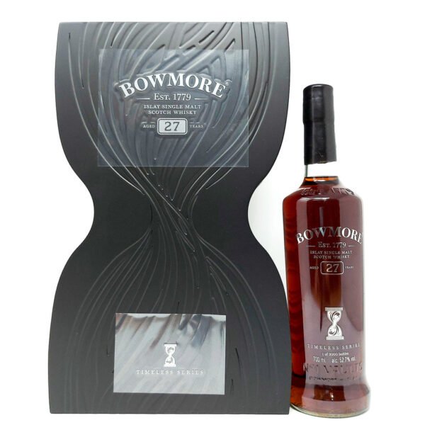 Bowmore 27 Year Old Timeless Series Single Malt Scotch Whisky 70cl, 52.7% ABV Bowmore 27 Year Old Timeless Series Single Malt Scotch Whisky 70cl, 52.7% ABV