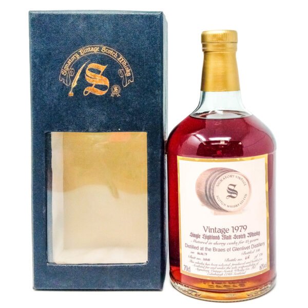 Braes of Glenlivet 1979 15 Year Old Signatory Vintage Single Malt Scotch Whisky, 70cl, 60% ABV