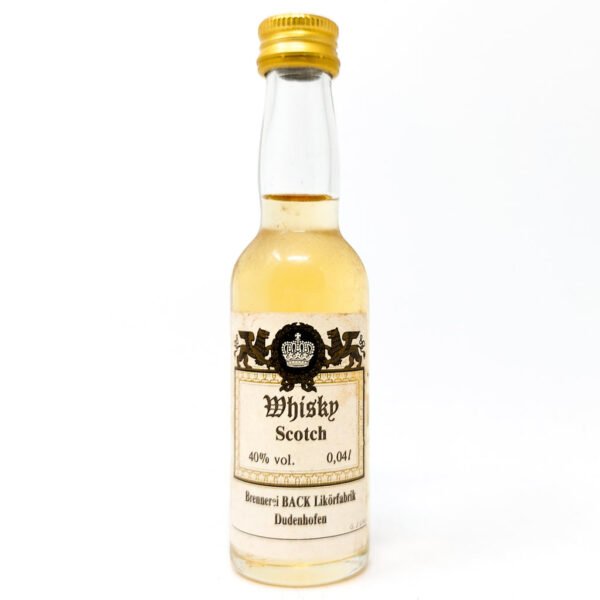 Brennerei Back Blended Scotch Whisky, Miniature, 4cl, 40% ABV