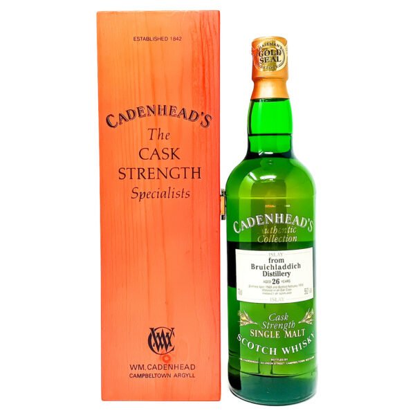 Bruichladdich 1969 26 Year Old Cadenhead's Single Malt Scotch Whisky, 70cl, 55.2% ABV Bruichladdich 1969 26 Year Old Cadenhead's Single Malt Scotch Whisky, 70cl, 55.2% ABV