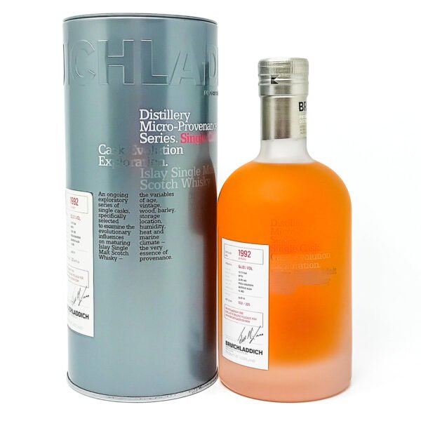 Bruichladdich 1992 23 Year Old Micro-Provenance Cask Evolution Exploration Single Malt Scotch Whisky, 70cl, 52% ABV