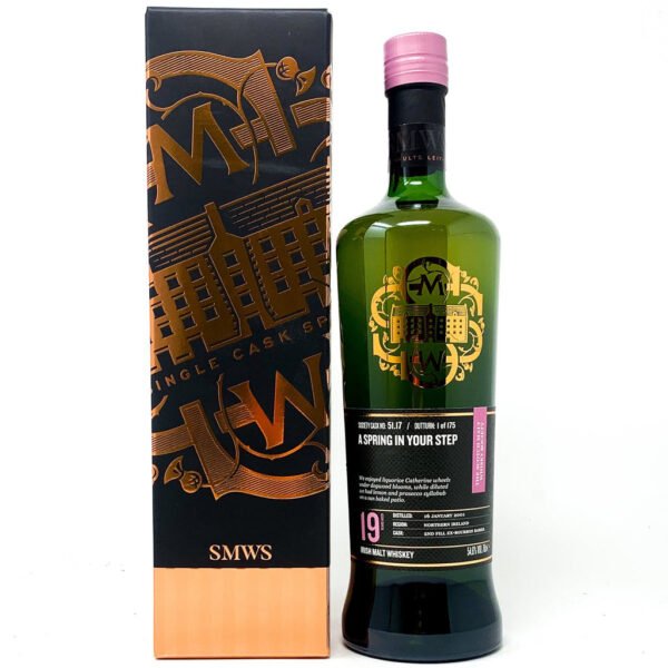 Bushmills 2001 19 Year Old SMWS 51.17 Irish Whiskey, 70cl, 54.6% ABV