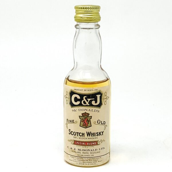 C&J McDonalds Fine Old Scotch Whisky, Miniature, 5cl, 40% ABV