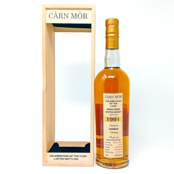 Cambus 1991 Carn Mor Celebration of the Cask Single Grain Scotch Whisky 70cl, 60.6% ABV Cambus 1991 Carn Mor Celebration of the Cask Single Grain Scotch Whisky 70cl, 60.6% ABV