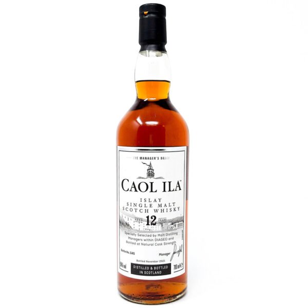 Caol Ila 12 Year Old The Manager's Dram Single Malt Scotch Whisky, 70cl, 58% ABV