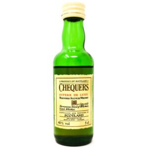 Chequers De Luxe Blended Scotch Whisky, Miniature, 5cl, 40% ABV