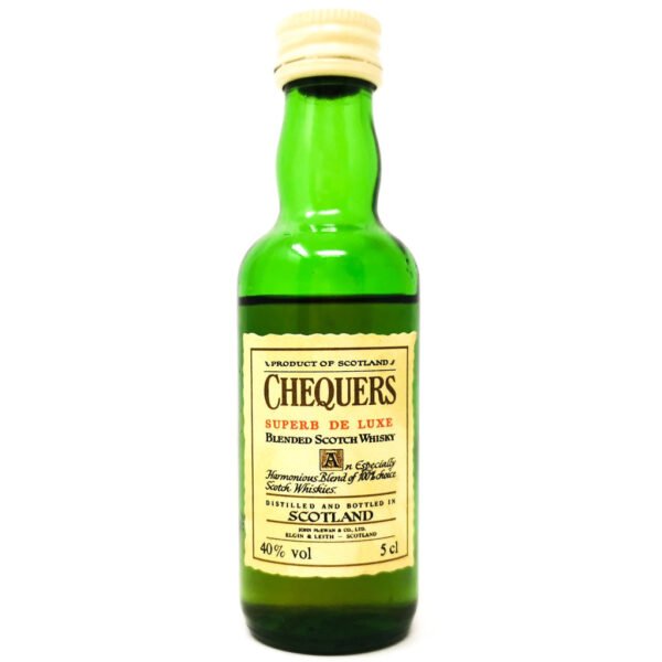 Chequers De Luxe Blended Scotch Whisky, Miniature, 5cl, 40% ABV