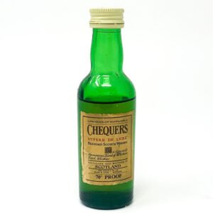 Chequers De Luxe Blended Scotch Whisky, Miniature, 5cl, 70° Proof