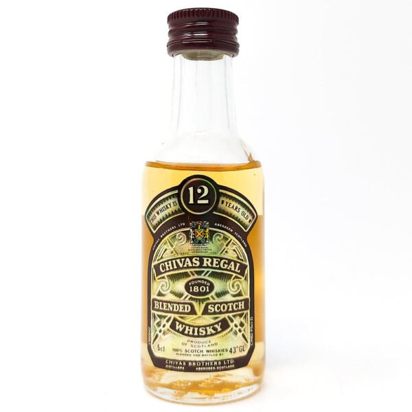 Chivas Regal 12 Year Old Blended Scotch Whisky, Miniature, 5cl, 43% ABV Chivas Regal 12 Year Old Blended Scotch Whisky, Miniature, 5cl, 43% ABV