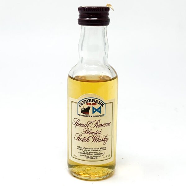 Clydebank Blended Scotch Whisky, Miniature, 5cl, 43% ABV