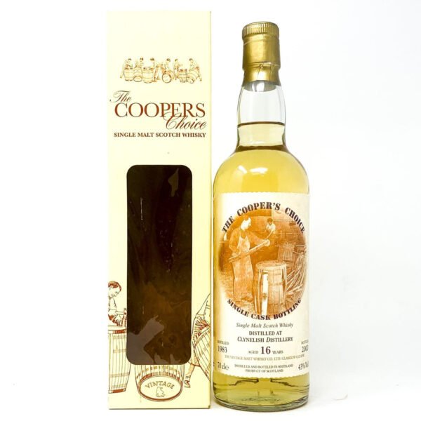Clynelish 1983 16 Year Old Coopers Choice Single Malt Scotch Whisky, 70cl, 43% ABV Clynelish 1983 16 Year Old Coopers Choice Single Malt Scotch Whisky, 70cl, 43% ABV