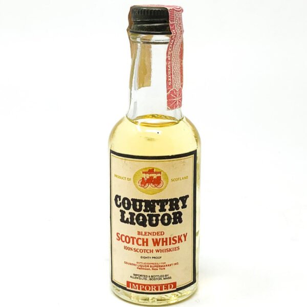 Country Liquor Blended Scotch Whisky, Miniature, 5cl, 40% ABV