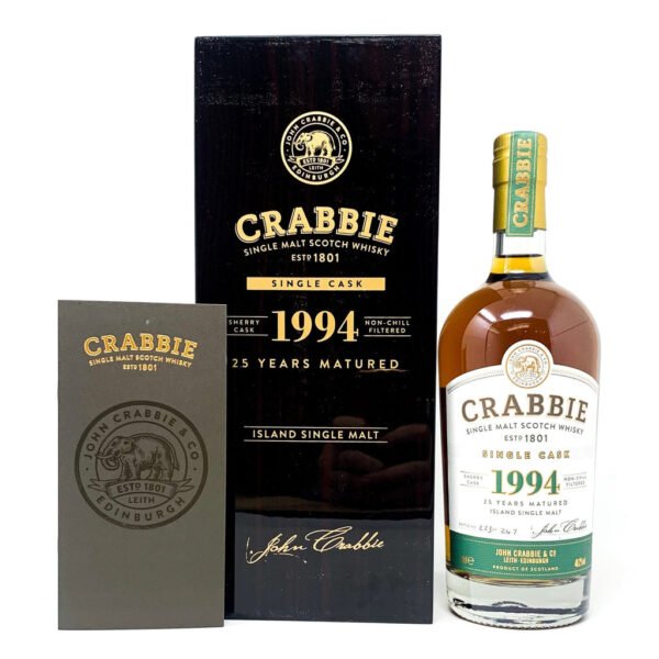 Crabbie 1994 25 Year Old Single Malt Scotch Whisky, 70cl, 46.2% ABV Crabbie 1994 25 Year Old Single Malt Scotch Whisky, 70cl, 46.2% ABV