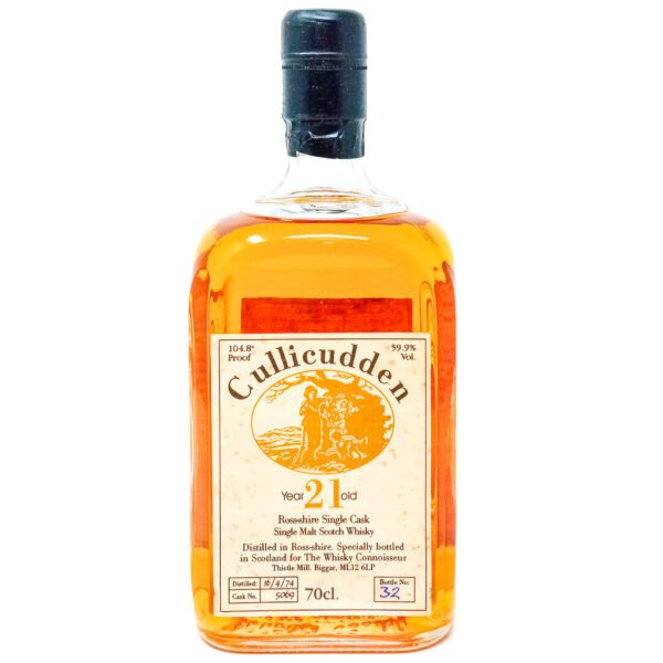 Cullicudden (Dalmore) 1974 21 Year Old Cask #5069 Whisky Connoisseur Single Malt Scotch Whisky, 70cl, 59.9% ABV Cullicudden (Dalmore) 1974 21 Year Old Cask #5069 Whisky Connoisseur Single Malt Scotch Whisky, 70cl, 59.9% ABV