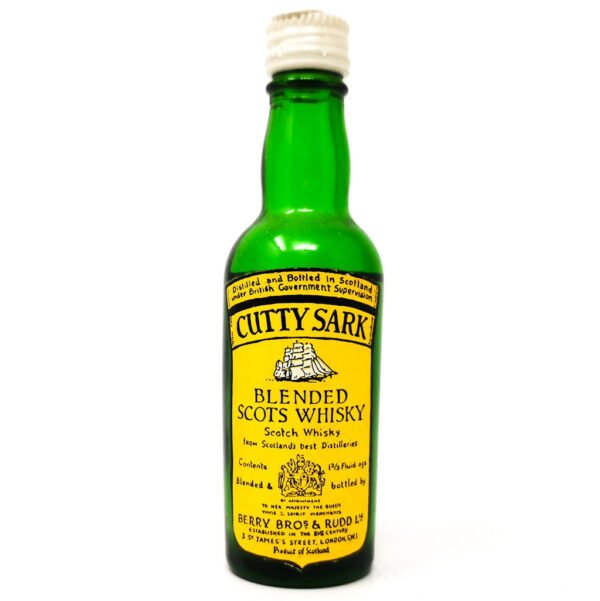 Cutty Sark Blended Scots Whisky, Miniature, 1 2/3 fl. ozs., 40% ABV