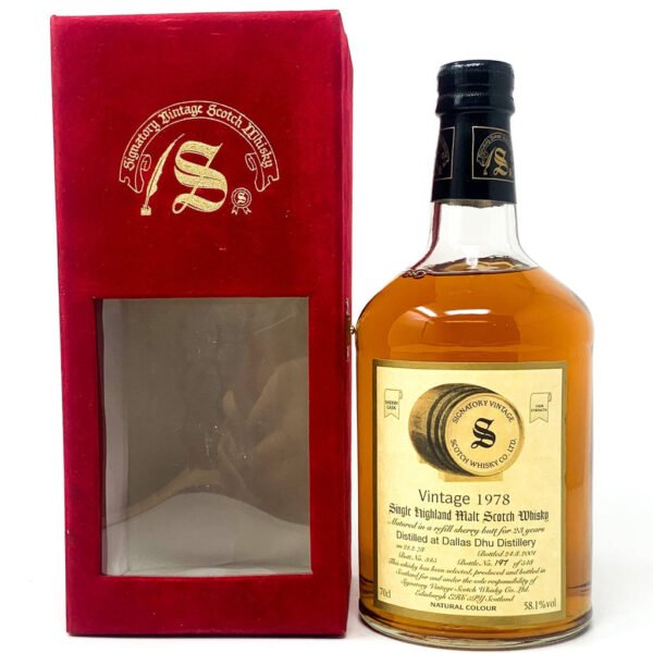 Dallas Dhu 1978 23 Year Old Signatory Vintage Single Malt Scotch Whisky, 70cl, 58.1% ABV