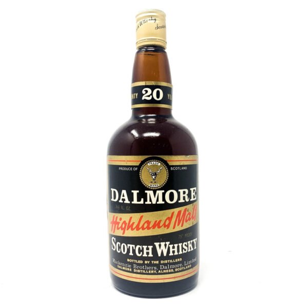 Dalmore 20 Year Old 1960s Highland Malt Scotch Whisky, 26 2/3 fl. ozs., 75° Proof Dalmore 20 Year Old 1960s Highland Malt Scotch Whisky, 26 2/3 fl. ozs., 75° Proof