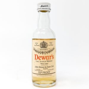 Dewar's 'White Label' Blended Scotch Whisky, Miniature, 70° Proof
