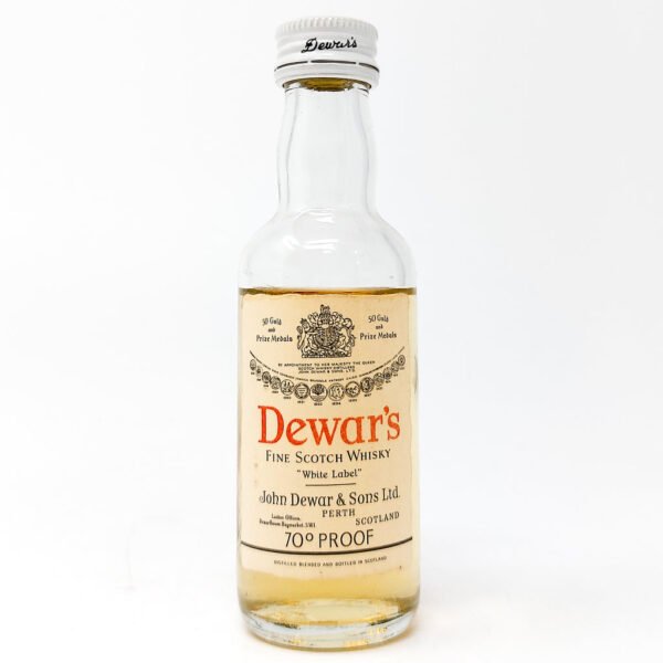 Dewar's 'White Label' Blended Scotch Whisky, Miniature, 70° Proof Dewar's 'White Label' Blended Scotch Whisky, Miniature, 70° Proof