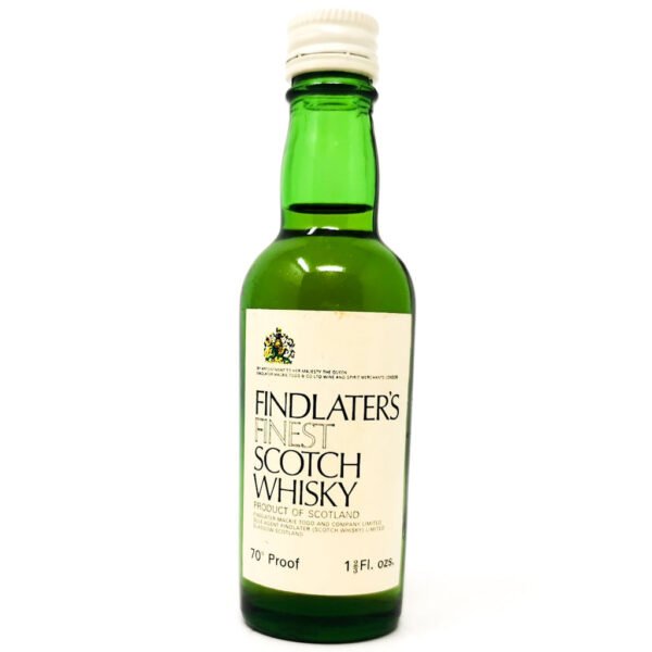 Findlater's Finest Scotch Whisky, Miniature, 1 2/3 fl. ozs., 70° Proof Findlater's Finest Scotch Whisky, Miniature, 1 2/3 fl. ozs., 70° Proof