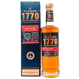 Glasgow '1770' 2018 Peated Cognac Cask Finish Batch #01 Single Malt Scotch Whisky 70cl, 56% ABV