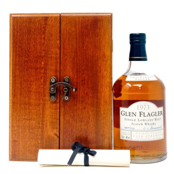 Glen Flagler 1973 Cask Strength Single Malt Scotch Whisky, 70cl, 46% ABV Glen Flagler 1973 Cask Strength Single Malt Scotch Whisky, 70cl, 46% ABV