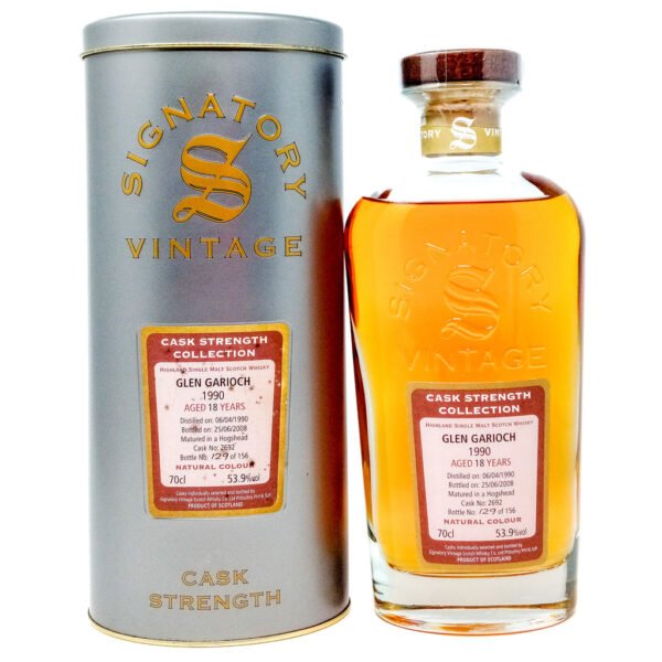 Glen Garioch 1990 18 Year Old Signatory Vintage Single Malt Scotch Whisky, 70cl, 53.9% ABV