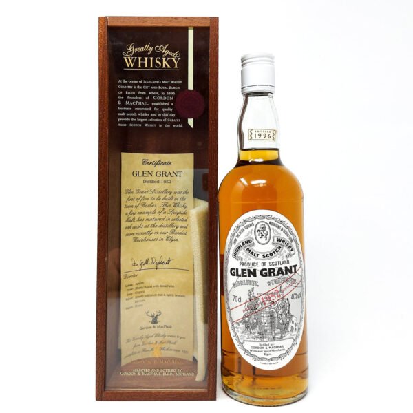 Glen Grant 1952 Gordon & MacPhail Single Malt Scotch Whisky, 70cl, 40% ABV
