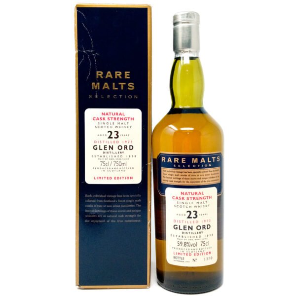 Glen Ord 1973 23 Year Old Rare Malts Selection Single Malt Scotch Whisky, 75cl, 59.8% ABV Glen Ord 1973 23 Year Old Rare Malts Selection Single Malt Scotch Whisky, 75cl, 59.8% ABV