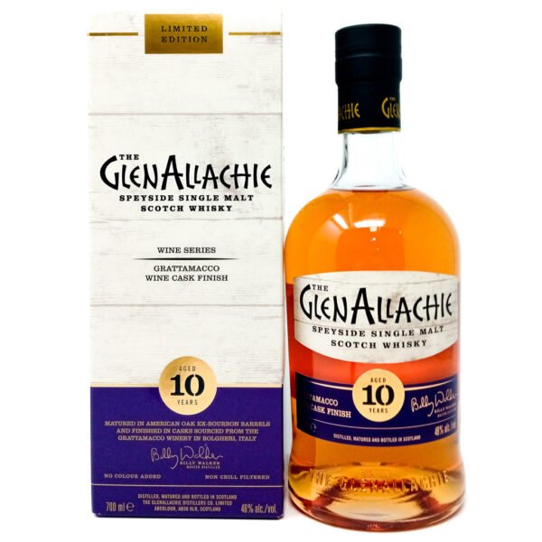 Glenallachie 10 Year Old Grattamacco Wine Cask Finish Single Malt Scotch Whisky, 70cl, 48% ABV Glenallachie 10 Year Old Grattamacco Wine Cask Finish Single Malt Scotch Whisky, 70cl, 48% ABV